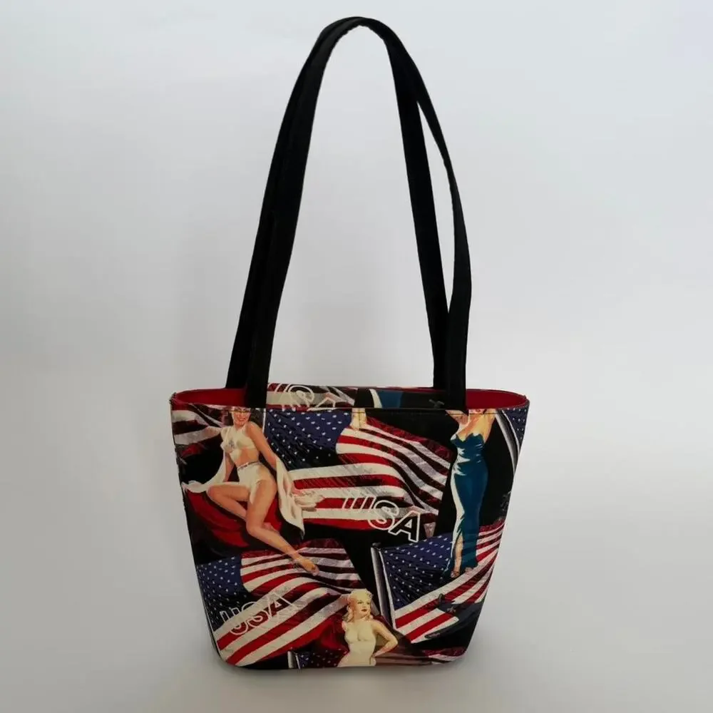 Americana core pinup girl purse
